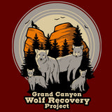 Grand Canyon Wolf Recovery Project - Ladies Racerback Tank - Cardinal