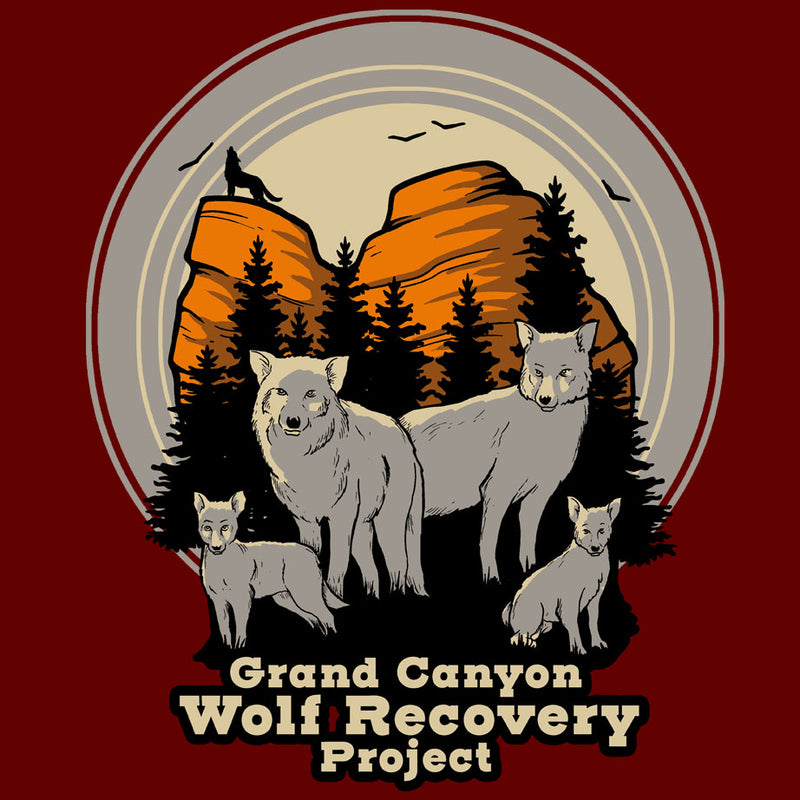 Grand Canyon Wolf Recovery Project - Ladies Racerback Tank - Cardinal