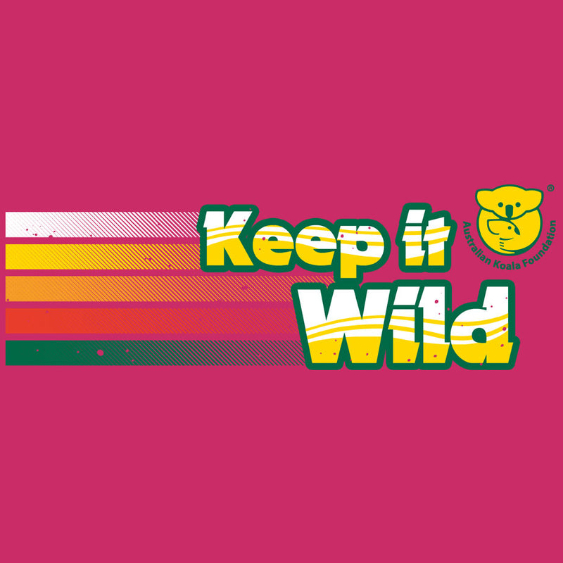 Keep it Wild - Ladies Racerback Tank - Raspberry