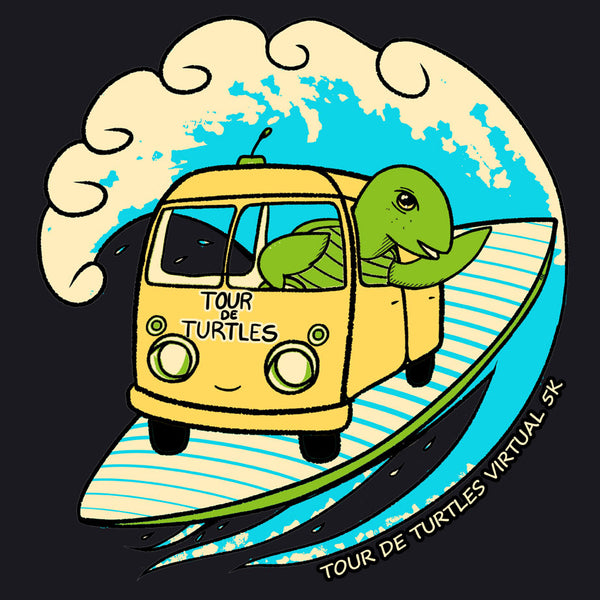 Tour de Turtles - Adult Long Sleeve - Black