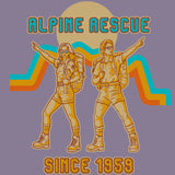 Alpine Rescue Team - 100% ORGANIC Adult Allmade® Tee - Cosmic Purple