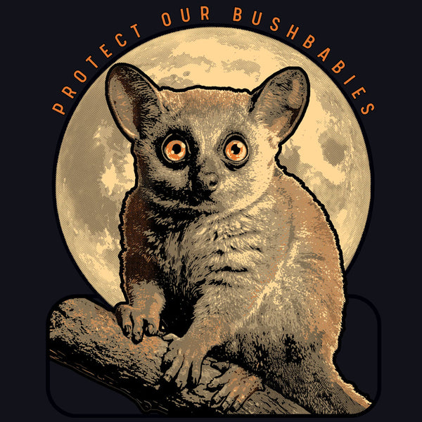 Protect Our Bushbabies - 100% ORGANIC Adult - Black