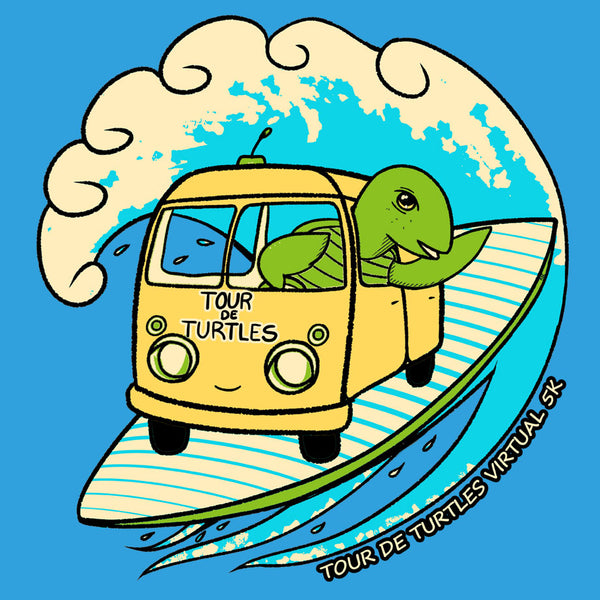 Tour de Turtles - Sport-Tek Posi-UV Pro Tee - Sapphire