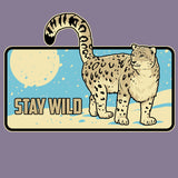 Snow Leopard Trust- 100% ORGANIC Adult Allmade® Tee - Cosmic Purple