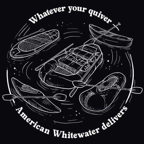 American Whitewater - 100% ORGANIC Adult - Black