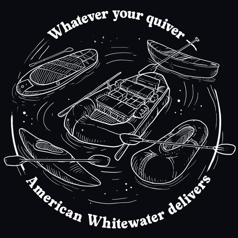 American Whitewater - 100% ORGANIC Adult - Black