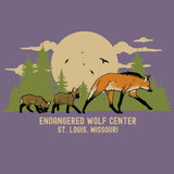 Endangered Wolf Center - 100% ORGANIC Adult Allmade® Tee - Cosmic Purple