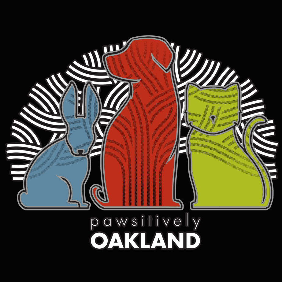 Pawsitively Oakland - 100% ORGANIC Adult - Black | FLOAT Apparel