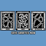 Save Giraffes Now - Allmade® Women's ECO-FRIENDLY Tri-Blend Muscle tank - Azure Blue