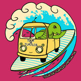 Tour de Turtles - Ladies V-Neck - Raspberry