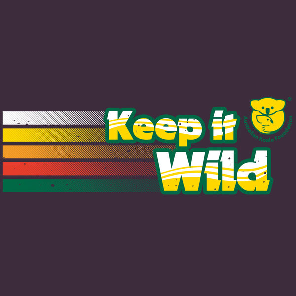 Keep it Wild - EcoBlend Hooded Tee - Eggplant