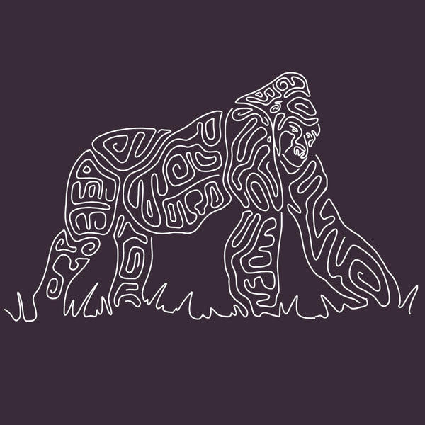 Gorilla Doctors - EcoBlend Hooded Tee - Eggplant