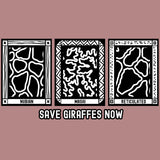 Save Giraffes Now - Allmade® Women's ECO-FRIENDLY Tri-Blend Muscle tank - Desert Rose