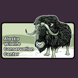 Alaska Wildlife Conservation Center - EcoBlend Hooded Tee - Eggplant