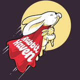 Rabbit Haven - EcoBlend Hooded Tee - Eggplant