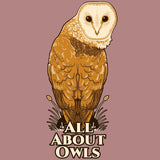 All About Owls - Allmade® Women's ECO-FRIENDLY Tri-Blend Muscle tank - Desert Rose