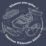 American Whitewater - EcoBlend Hooded Tee - Water