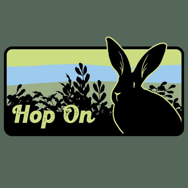 Rabbitats - EcoBlend Hooded Tee - Asparagus