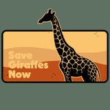Save Giraffes Now - EcoBlend Hooded Tee - Asparagus