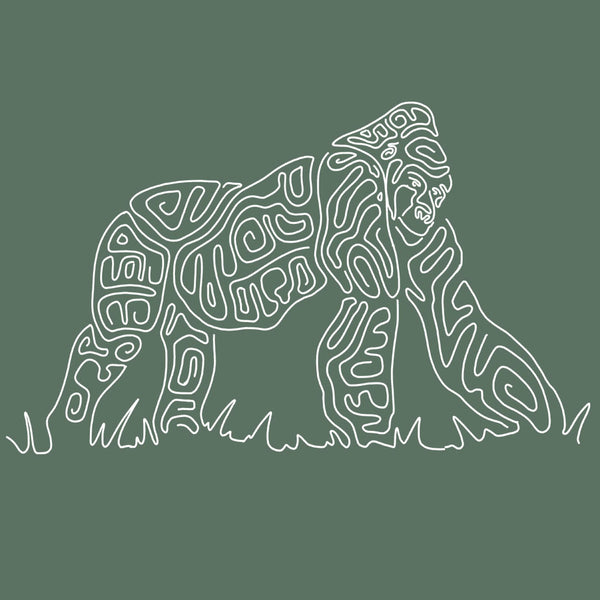 Gorilla Doctors - EcoBlend Hooded Tee - Asparagus