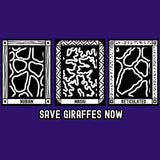 Save Giraffes Now - Ladies Tank - Purple Rush