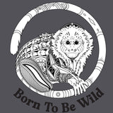 Jungle Friends - Midweight French Terry Pullover Hoody - Heavy Metal