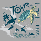 Tour de Turtles - Allmade® Unisex ECO-BLEND Hoodie Tee - Aluminum Gray