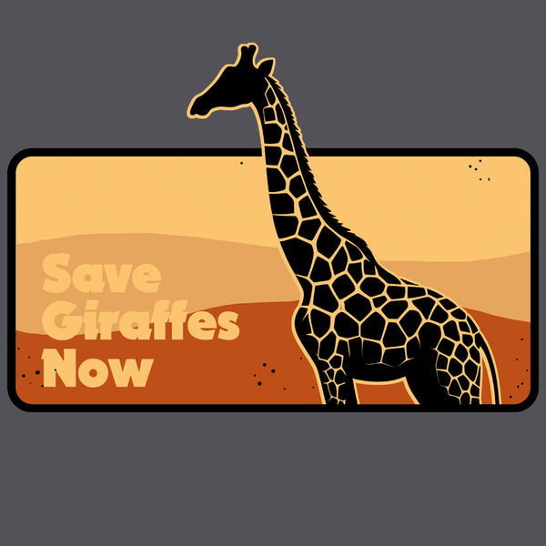 Save Giraffes Now - Ladies Triblend Dolman - Graphite Heather
