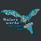 Bat World Sanctuary - Allmade® Unisex ECO-BLEND Hoodie Tee - Space Black