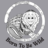 Jungle Friends - Gildan Adult Heavy Blend™ 8 oz., 50/50 Hooded Sweatshirt - Graphite Heather