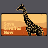 Save Giraffes Now - Midweight French Terry Pullover Hoody - Heavy Metal
