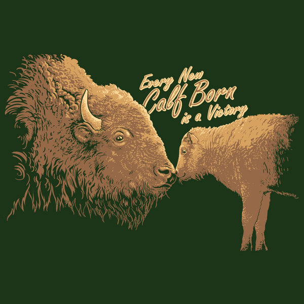 Buffalo Field Campaign - Gildan Adult Heavy Blend™ 8 oz., 50/50 Hooded Sweatshirt - Forest Green
