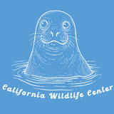 California Wildlife Center - Allmade® Unisex ECO-BLEND Hoodie Tee - Azure Blue