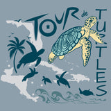 Tour de Turtles - Allmade® Unisex ORGANIC CVC Fleece Pullover Hoodie - I Like You Blue