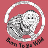 Jungle Friends - Gildan Adult Heavy Blend™ 8 oz., 50/50 Hooded Sweatshirt - Heather Scarlet Red