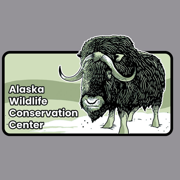 Alaska Wildlife Conservation Center - Gildan Adult Heavy Blend™ 8 oz., 50/50 Hooded Sweatshirt - Graphite Heather