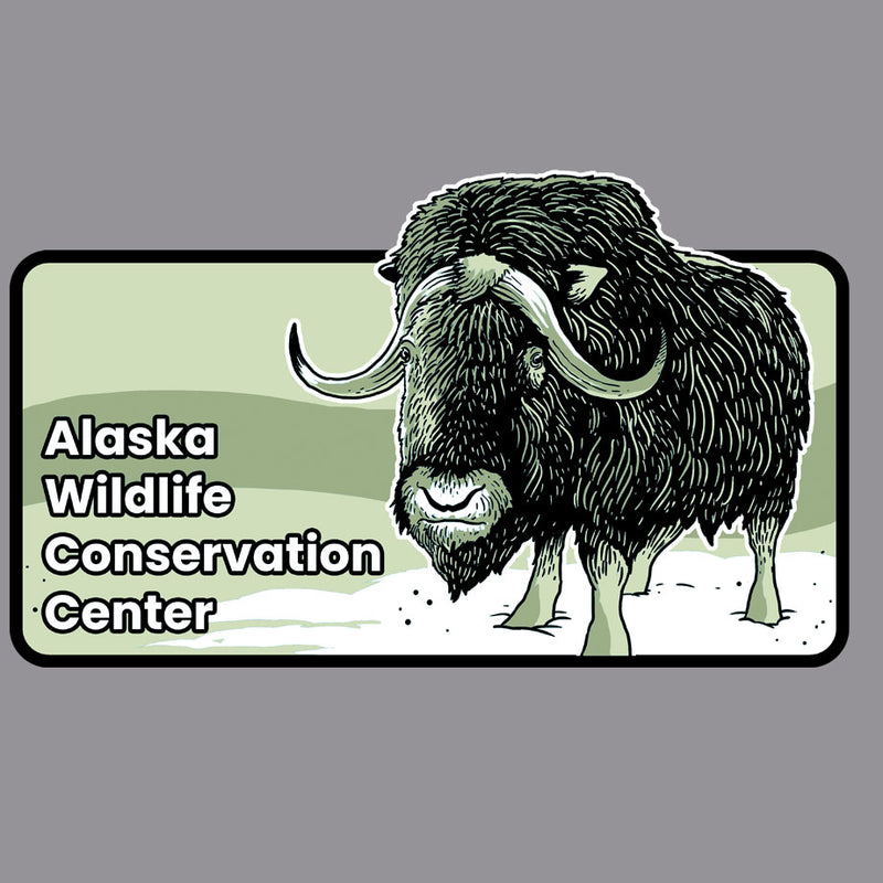 Alaska Wildlife Conservation Center - Gildan Adult Heavy Blend™ 8 oz., 50/50 Hooded Sweatshirt - Graphite Heather