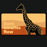 Save Giraffes Now - Ladies Triblend Dolman - Vintage Black