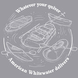 American Whitewater - Gildan Adult Heavy Blend™ 8 oz., 50/50 Hooded Sweatshirt - Graphite Heather