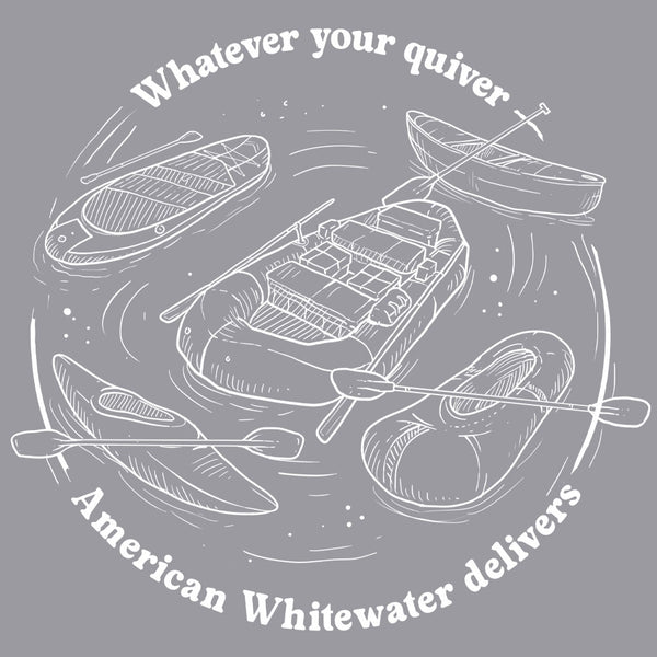 American Whitewater - Gildan Adult Heavy Blend™ 8 oz., 50/50 Hooded Sweatshirt - Graphite Heather