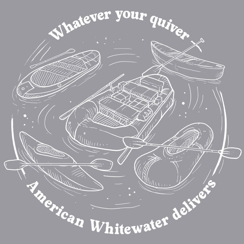 American Whitewater - Gildan Adult Heavy Blend™ 8 oz., 50/50 Hooded Sweatshirt - Graphite Heather