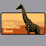 Save Giraffes Now - Gildan Adult Heavy Blend™ 8 oz., 50/50 Hooded Sweatshirt - Graphite Heather
