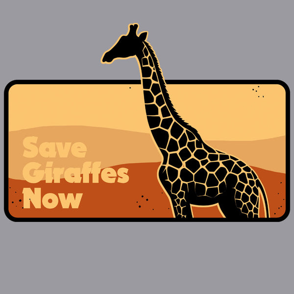 Save Giraffes Now - Gildan Adult Heavy Blend™ 8 oz., 50/50 Hooded Sweatshirt - Graphite Heather