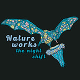 Bat World Sanctuary - Allmade® Unisex ORGANIC CVC Fleece Pullover Hoodie - Deep Black