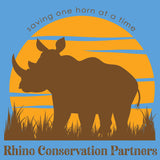 Rhino Conservation Partners - Allmade® Unisex ECO-BLEND Hoodie Tee - Azure Blue