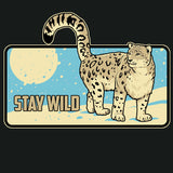 Snow Leopard Trust - Allmade® Unisex ECO-BLEND Hoodie Tee - Space Black