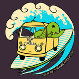 Tour de Turtles - EcoBlend Hooded Tee - Eggplant