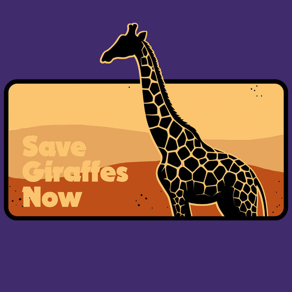 Save Giraffes Now - Youth - Purple Rush