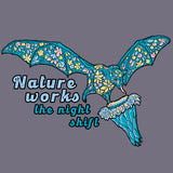 Bat World Sanctuary - Allmade® Unisex ORGANIC CVC Fleece Pullover Hoodie - Cosmic Purple