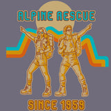 Alpine Rescue Team - Allmade® Unisex ORGANIC CVC Fleece Pullover Hoodie - Cosmic Purple